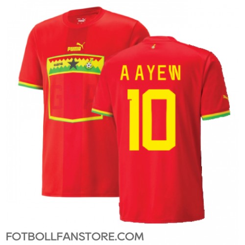 Ghana Andre Ayew #10 Borta matchtröja VM 2022 Kortärmad Billigt
